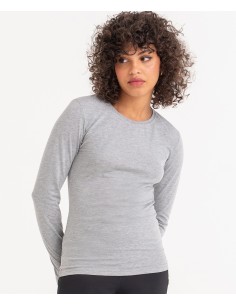 A-JT002F-Womens Long Sleeve Tri-Blend T 2